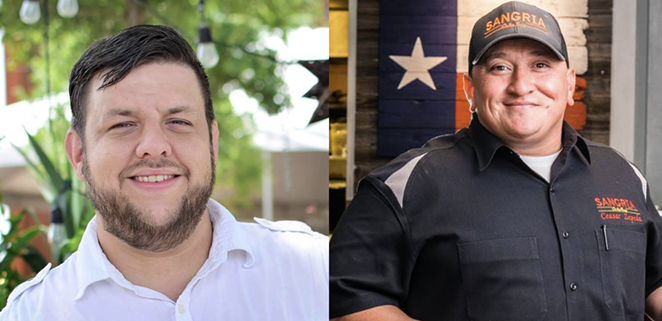 Chefs PJ Edwards and Ceasar Zepeda will team up for a special collaborative dinner May 18. - FACEBOOK / MEADOW NEIGHBORHOOD EATERY / SANGRIA ON THE BURG