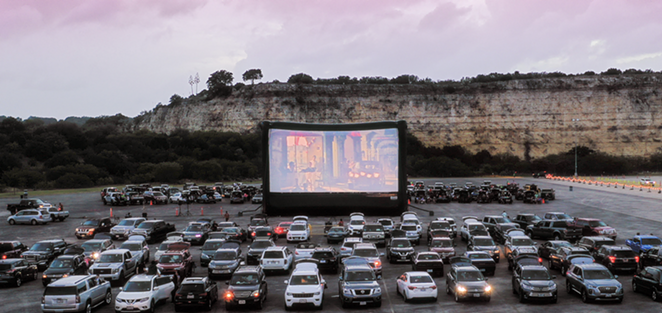 SA's largest outdoor screening event will reopen at Six Flags Fiesta Texas on Thursday, June 10. - Courtesy Photo / The Drive-In at La Cantera