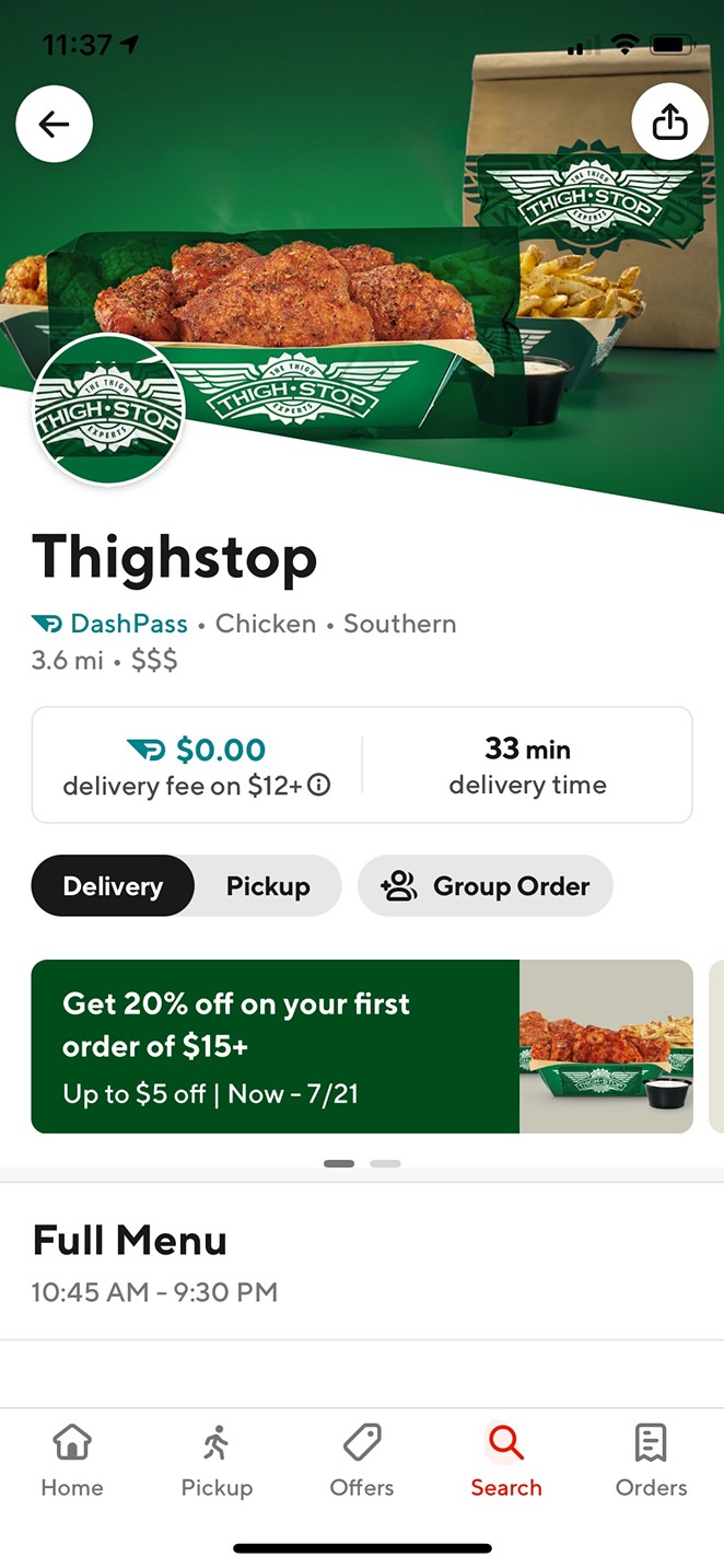 Thighstop offers easier-to-acquire thighs naked or tossed in Wingstop's signature sauce. - NINA RANGEL