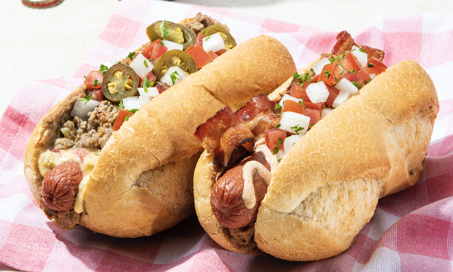 San Antonio-based Taco Cabana will offer two Sonoran hot dogs during Independence Day weekend. - PHOTO COURTESY TACO CABANA