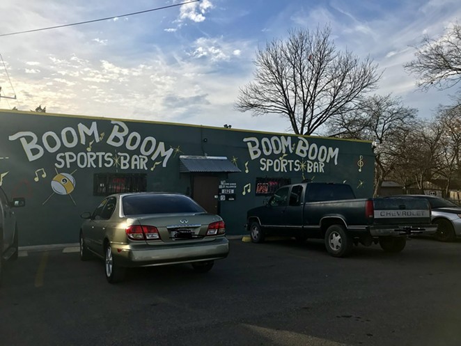 An as-yet identified man fatally shot three people and wounded two others outside of East San Antonio’s Boom Boom Sports Bar. - FACEBOOK / BOOM BOOM SPORTS BAR