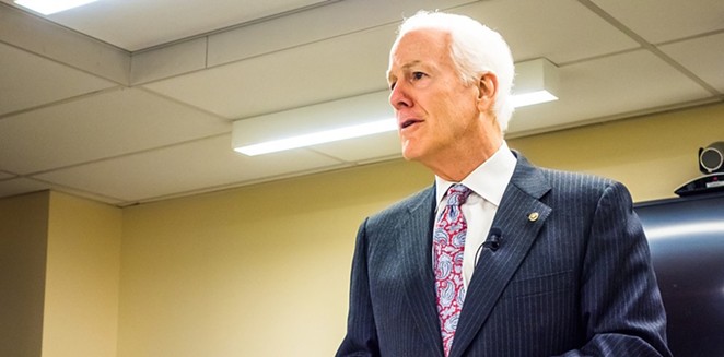 Republican Sen. John Cornyn said he doesn't want the feds to legalize cannabis because he's concerned about the opioid epidemic. Did anyone tell him pot isn't an opioid? - SHUTTERSTOCK