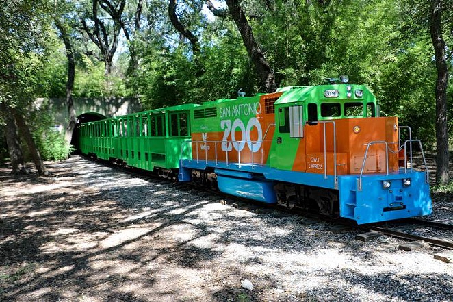 The first new San Antonio Zoo train is now in operation. - PHOTO COURTESY SAN ANTONIO ZOO