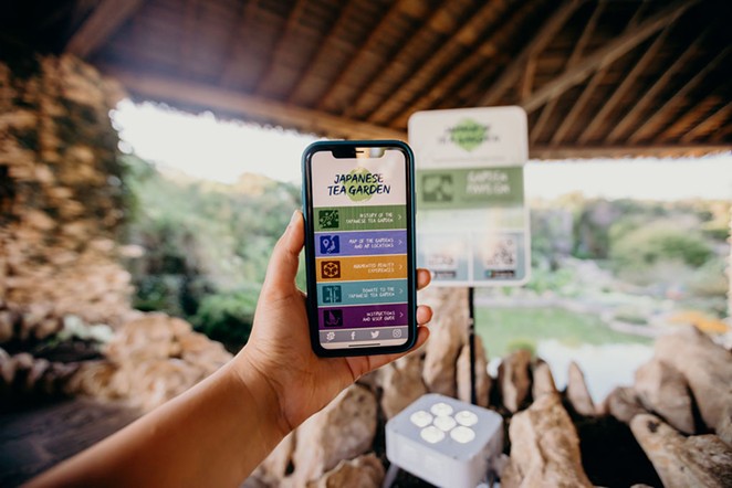 The new augmented reality app gives visitors a deeper look into the Japanese Tea Garden's history. - COURTESY OF SAN ANTONIO PARKS FOUNDATION / ALEJANDRA SOL CASAS