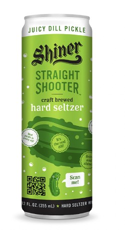 Shiner Beer has released a new Juicy Dill Pickle Straight Shooter hard seltzer. - PHOTO COURTESY SHINER BEER