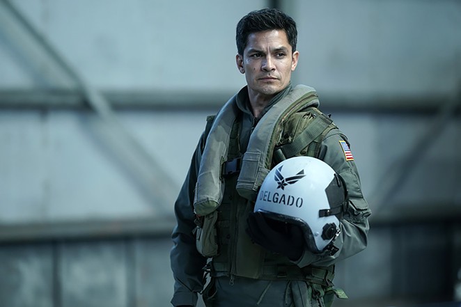 San Antonio native Ncholas Gonzalez plays Air Force pilot Levi Delgado in the new NBC series La Brea. - NBC / SARAH ENTICKNAP