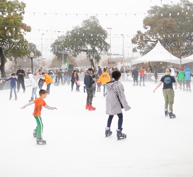 After a 2020 gap year, the Rotary Ice Rink returns to Travis Park Nov. 19. - CENTRO SAN ANTONIO