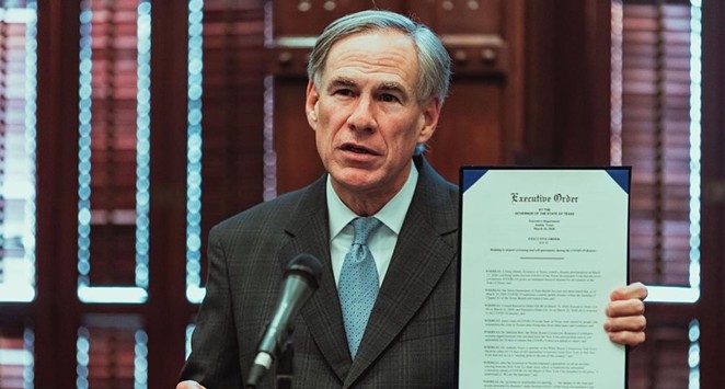 For someone who claims to oppose government regulation, Gov. Greg Abbott sure does hand down a lot of executive orders. - INSTAGRAM / @GOVERNORABBOTT