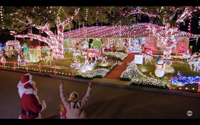 John and Brenda Wilson's "Sweetest Christmas Memories" light display won in an episode of The Great Christmas Light Fight. - ABC