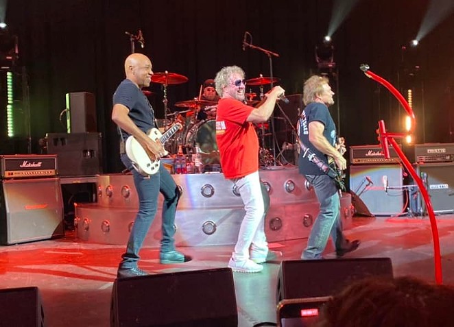 Sammy Hagar and his supergroup The Circle mug for the audience. - MIKE MCMAHAN