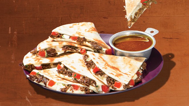 San Antonio-based Taco Cabana jumps on birria bandwagon with new quesadilla offering. - PHOTO COURTESY TACO CABANA