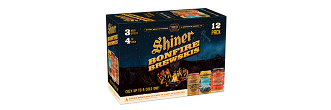 Shiner Beer has launched a holiday variety pack of Bonfire Brewskis. - COURTESY PHOTO / SHINER BEER
