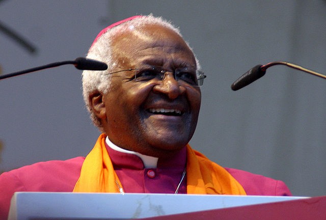 Desmond Tutu speaks in Germany in 2007. - WIKIMEDIA COMMONS / ELKE WETZIG