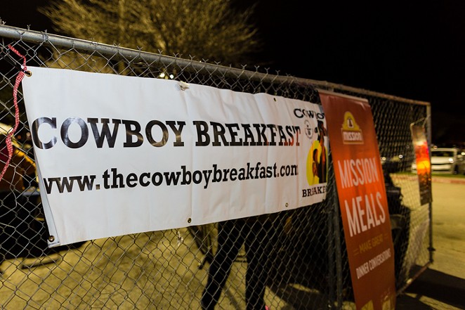 The 2020 Cowboy Breakfast served 12,000 egg tacos to hungry locals. - ISMAEL RODRIGUEZ