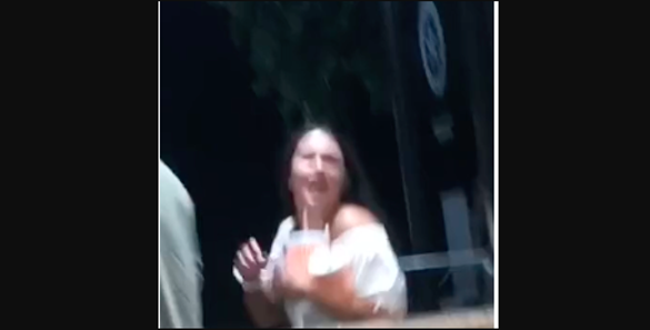 A woman identified as a UTSA sorority member screams at workers at a Whataburger in a clip that's now gone viral. - SCREEN CAPTURE / TIKTOK