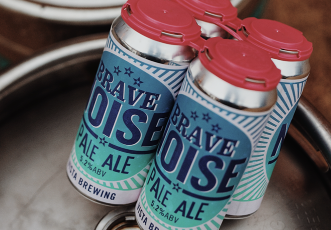 Vista Brewing's new Brave Noise Pale Ale. - MATT DIXON
