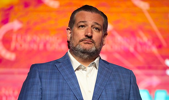 U.S. Sen. Ted Cruz shows his sad face during a 2021 speaking engagement. - Wikimedia Commons / Gage Skidmore