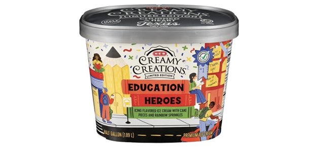 H-E-B's newest Creamy Creations flavor, Education Heroes. - INSTAGRAM / HEBEXCELLENCE