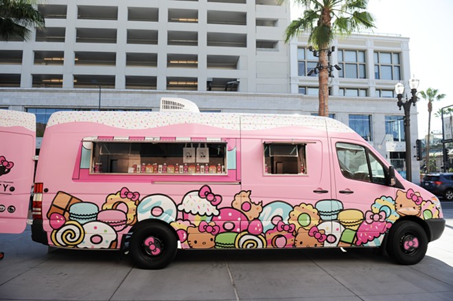 The super kawaii Hello Kitty Cafe Truck. - Courtesy of Hello Kitty Cafe Truck