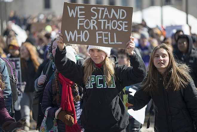 These high school students who walked out of class in 2018 to demand lawmakers rein in gun laws know what's up. - Wikimedia Commons / Fibonacci Blue
