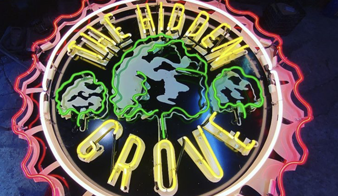 The Hidden Grove bills itself as part sports bar and part backyard hangout. - Instagram / hiddengrovetx