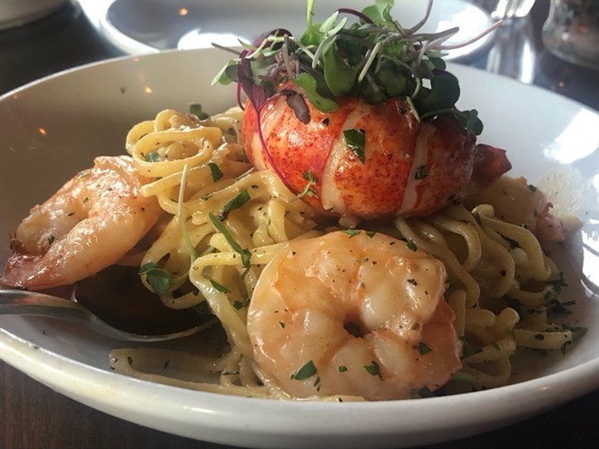 Refined Italian spot 188 South offers seafood-laden pasta dishes. - Nina Rangel