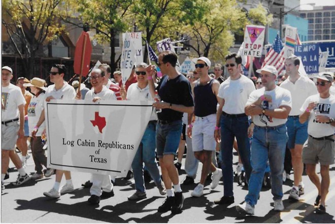 Log Cabin members at Austin's Hate Crimes March in April 1998. - Courtesy Photo / Dale Carpenter