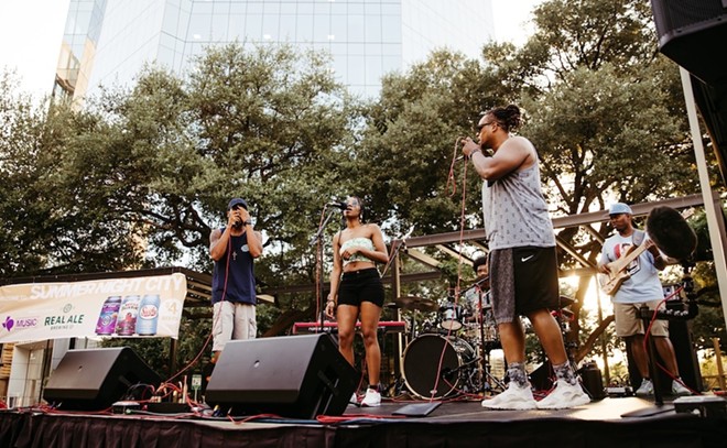 Texas Public Radio's Summer Night City shows featured free performances in downtown's Legacy Park. - Alejandra Sol Casas
