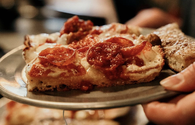 Austin-based pizza chain Via 313 offers a Detroit-inspired take on pizza. - Instagram / via313pizza