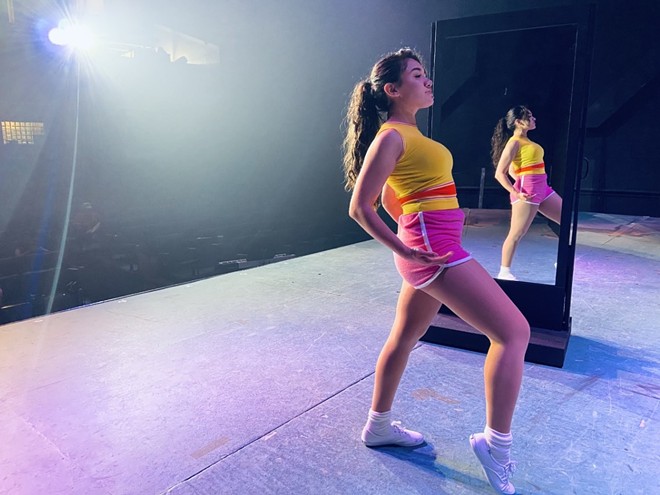 Jillian Sainz as Diana in the Woodlawn Theatre's production of A Chorus Line. - Courtesy of Woodlawn Theatre