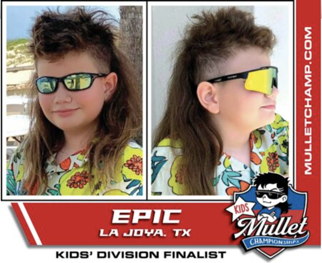 As of Thursday morning, Epic Orta from the Rio Grande Valley has moved into first place of the competition. - USA Mullet Championships