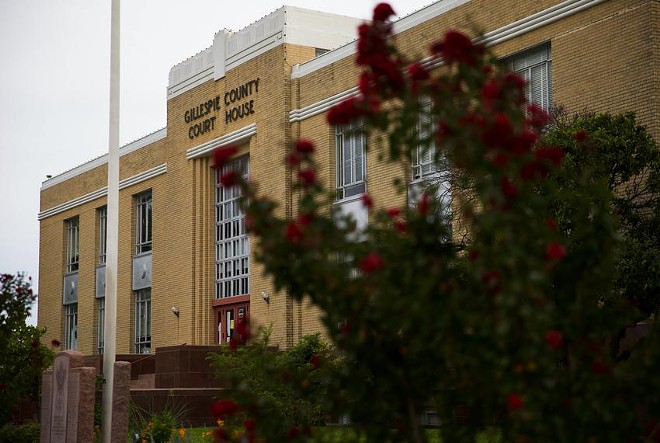 The Gillespie County Court House in Fredericksburg on Aug. 15. - Texas Tribune / Eddie Gaspar