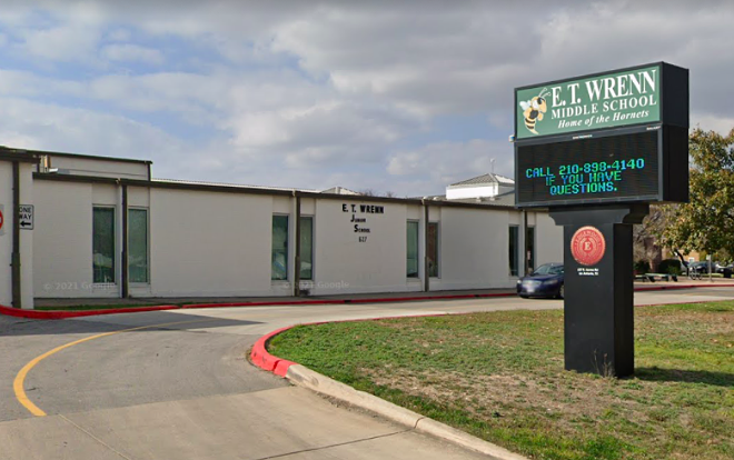 Edgewood ISD officials said it terminated a teacher at E.T. Wrenn Middle School over a comment directed to a student. - Google Maps