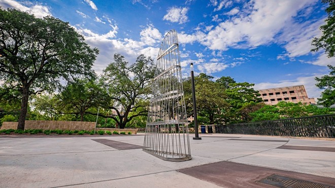 Downtown's Labor Plaza is dedicated to commemorating labor leaders in the United States and across the country. - Courtesy Photo / City of San Antonio
