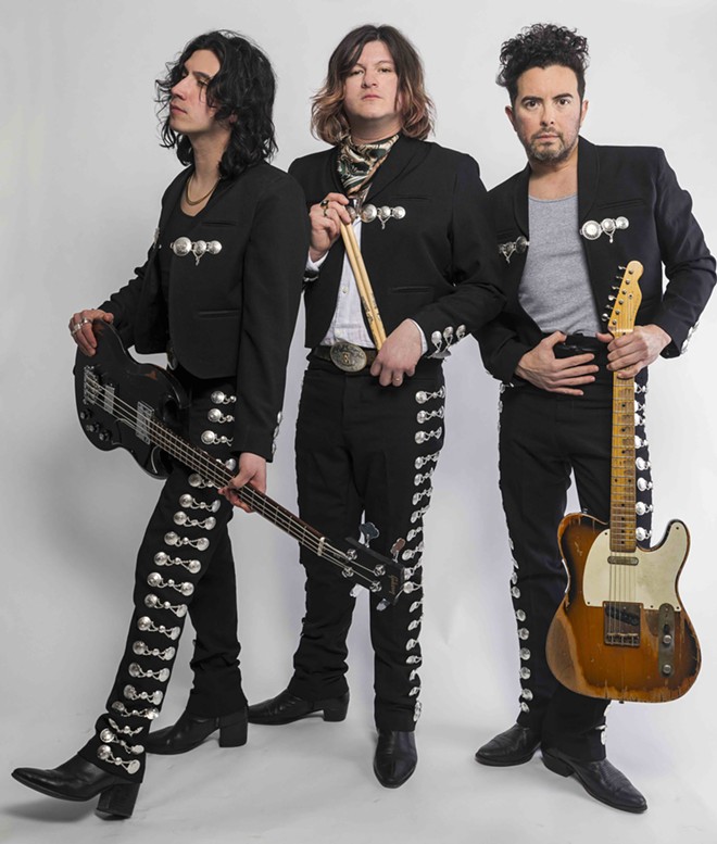The group will perform a Día de los Muertos-themed outdoor gig at the Tobin Center on Oct. 28. - Courtesy Photo / The Last Bandoleros