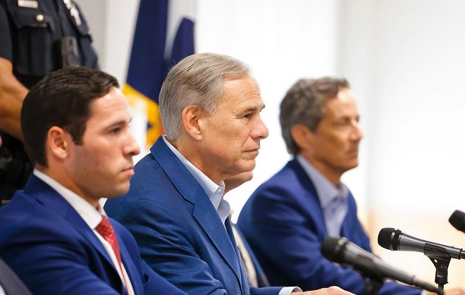 Gov. Greg Abbott puts on a serious face at a press event. - Instagram / governorabbott