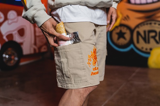 Hot Pockets is entering the apparel game with cargo shorts. Bold move. - Courtesy Photo / Hot Pockets