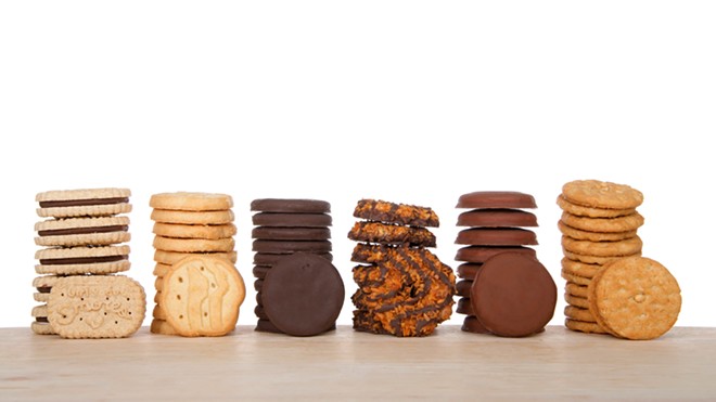 Girl Scout Cookies can be purchased Jan. 26 through Feb. 26 in person and Feb 27. through Mar. 1 via orders. - Shutterstock / Sheila Fitzgerald