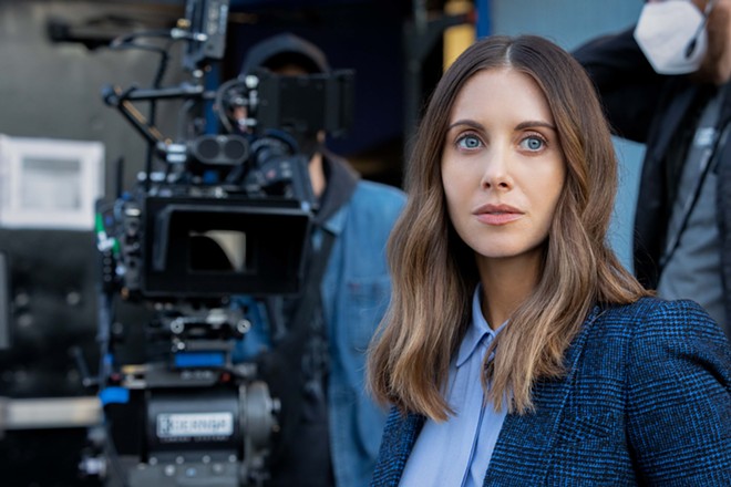 Allison Brie stars as reality show producer Ally in Somebody I Used to Know . - Amazon Prime