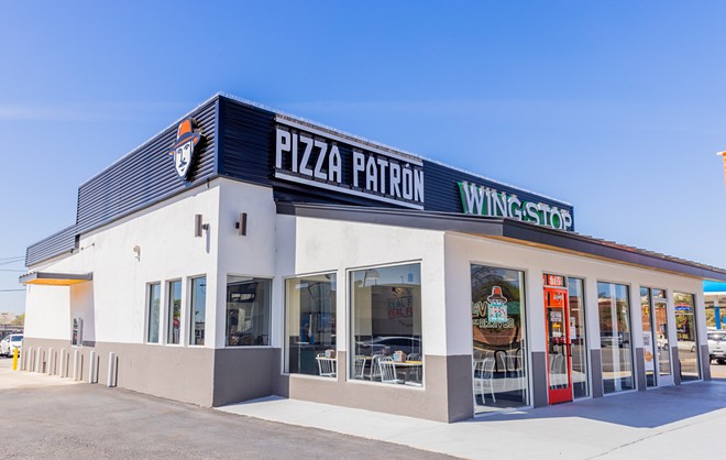 Pizza Patrón's new San Pedro location shares a building with a Wing Stop. - Courtesy Photo / Pizza Patrón