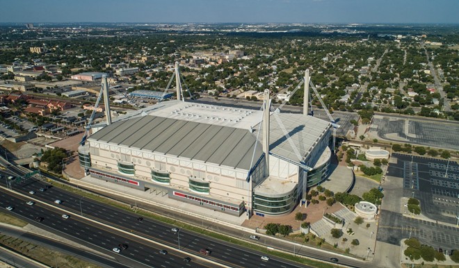 The Alamodome is located at 100 Montana St., just east of downtown. - Shutterstock / Felix Mizioznikov
