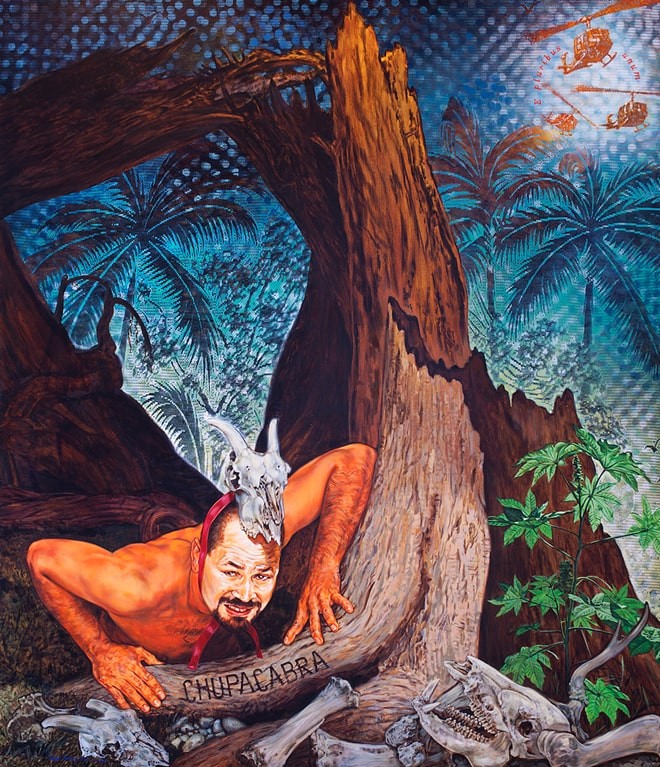 Rodríguez-Díaz used his portraiture works as a means for social commentary and often used himself as the main subject. - Ángel Rodríguez-Díaz, courtesy of Ruben Cordova
