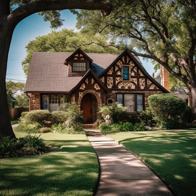 The AI, for whatever reason, believes that most homes in Dallas have German characteristics. - Courtesy Image / All Star Homes