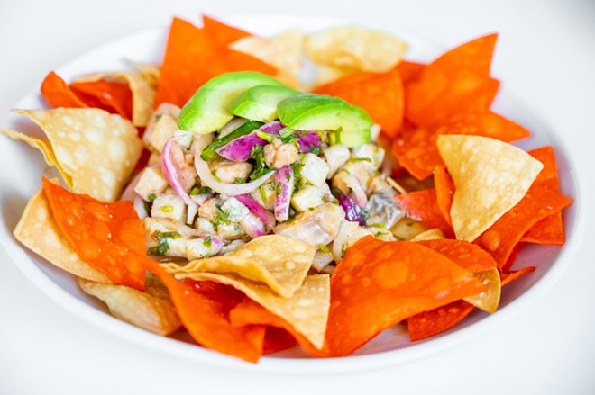 Angelia’s Ceviche at Rosario's is slightly discounted during the spot's new happy hour. - Courtesy Photo / Rosario’s ComidaMex & Bar