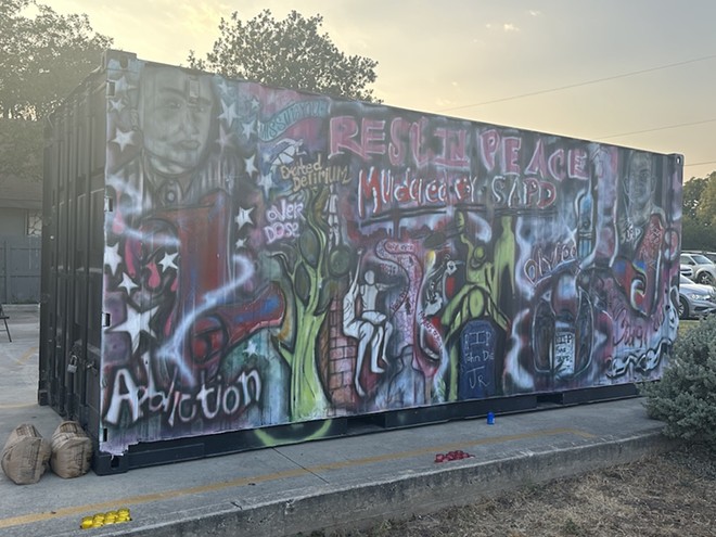 The mural, located at 2115 N Zarzamora St., honors those killed by police in San Antonio. - Michael Karlis