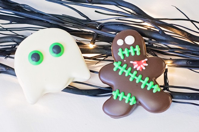 Bakery Lorraine's Halloween-themed Ghost Moonpie and Gingerbread Voodoo Doll. - Courtesy Photo / Bakery Lorraine