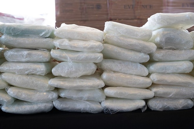 These bags of fentanyl were confiscated by U.S. Customs and Border protection from a truck crossing a point of entry. - U.S. Customs and Border Protection