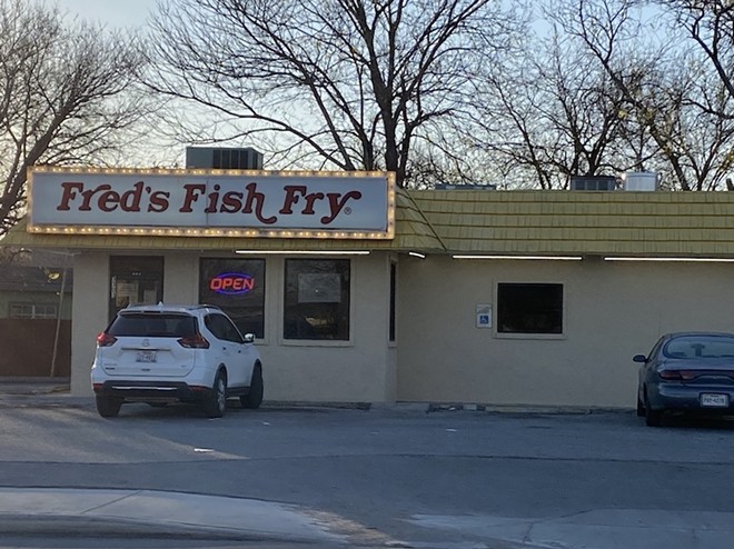 Concept art featuring a Fred's Fish Fry logo on Spurs merchandise went viral on social media this week. - Sanford Nowlin