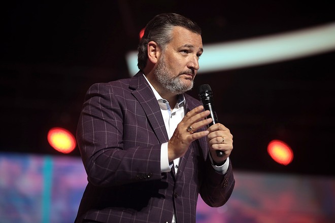 On Monday, Texas Sen. Ted Cruz shared a video that an X user falsely claimed shows that the Biden Administration is cutting holes in Trump's border wall. - Wikimedia Commons / Gage Skidmore