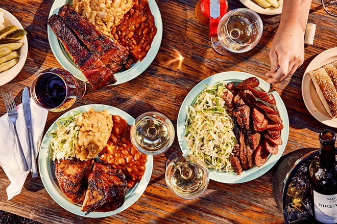 The Salt Lick BBQ is known for beef brisket, sausage and pork ribs. - Mackenzie Smith Kelley